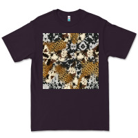 Plum cowhide leopard seamless pattern Premium Tee - HRA Design Shop