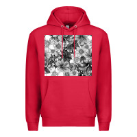 Cardinal black and white floral Premium Hoodie - TumblerDesignByShophia