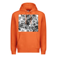 Carrot black and white floral Premium Hoodie - TumblerDesignByShophia