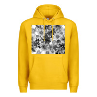Lemon black and white floral Premium Hoodie - TumblerDesignByShophia