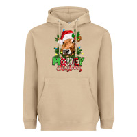 Mushroom Mooey Christmas Heavyweight Hoodie - texasbilliewilder