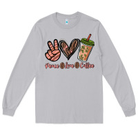 Moon Dust peace love coffee Long Sleeve Tee - NancyCooperArtShop
