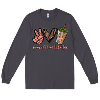 Smoke peace love coffee Long Sleeve Tee - NancyCooperArtShop