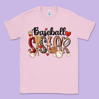 Baseball Sister Classic Tee Designed By Maliassmallbusiness
