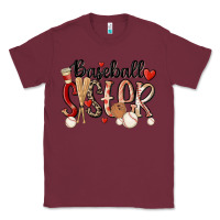 Burgundy baseball sister Classic Tee - MaliasSmallBusiness