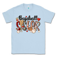 Dusty Blue baseball sister Classic Tee - MaliasSmallBusiness