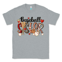 Heather Grey baseball sister Classic Tee - MaliasSmallBusiness