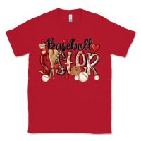 Red baseball sister Classic Tee - MaliasSmallBusiness