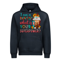 Navy I Am A Dentist What Is Your Superpower Frappe Urban Hoodie - FaDigitalArtStudio