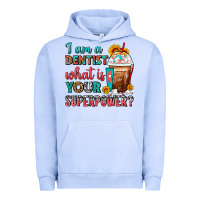 Pigment Grape Ice I Am A Dentist What Is Your Superpower Frappe Urban Hoodie - FaDigitalArtStudio