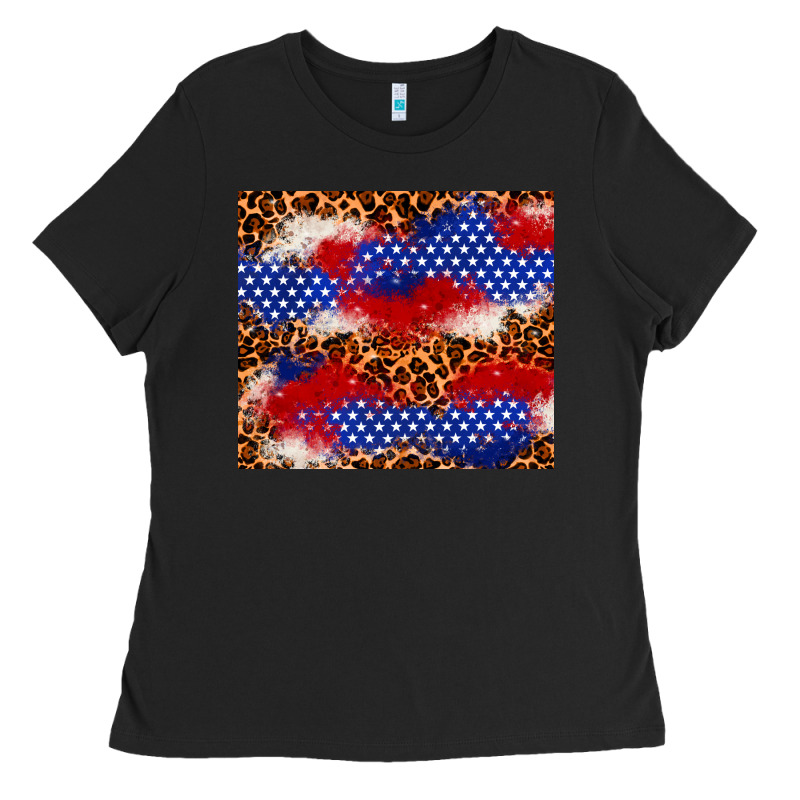 4th Of July Usa Flag Leopard 20oz Tumbler Ladies Tee by Neo Western | Teevron
