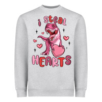 Heather Grey i steal hearts Heavyweight Sweatshirt - MaliasSmallBusiness