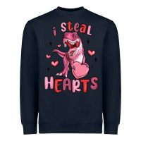 Navy i steal hearts Heavyweight Sweatshirt - MaliasSmallBusiness