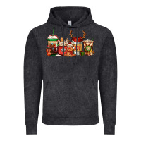Vintage Black Reindeer Christmas Coffee Cups Vintage Hoodie - Jasminsmagicworld