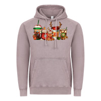 Vintage Zinc Reindeer Christmas Coffee Cups Vintage Hoodie - Jasminsmagicworld