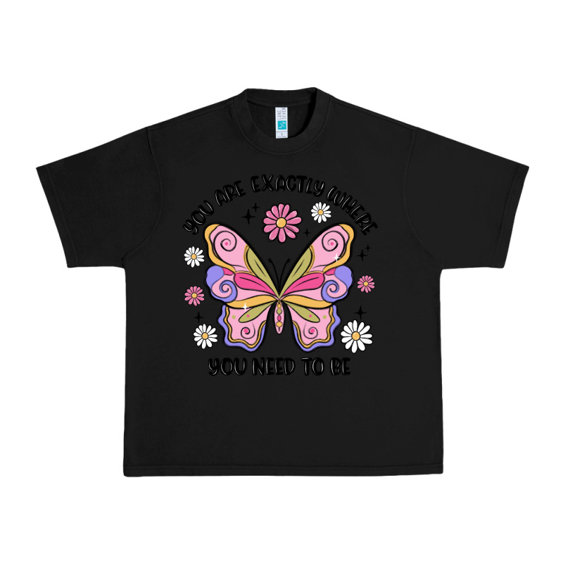 You Are Exactly Where You Need To Be Urban Heavy Tee by MaliasSmallBusiness | Teevron