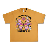Peanut Butter you are exactly where you need to be Urban Heavy Tee - MaliasSmallBusiness