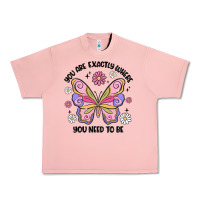 Salmon you are exactly where you need to be Urban Heavy Tee - MaliasSmallBusiness
