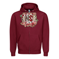 Burgundy dont get your tinsel in a tangle Zipper Hoodie - SublimationCraftShop