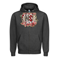 Charcoal Heather dont get your tinsel in a tangle Zipper Hoodie - SublimationCraftShop