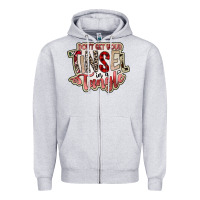 Heather Grey dont get your tinsel in a tangle Zipper Hoodie - SublimationCraftShop
