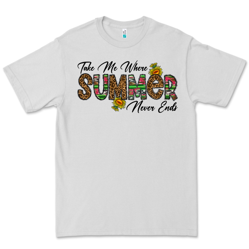 Take Me Where Summer Never Ends Premium Tee by CowhideDigitalArt | Teevron