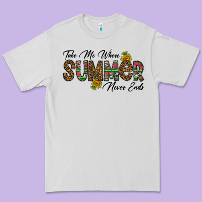 Take Me Where Summer Never Ends Premium Tee Designed By Cowhidedigitalart