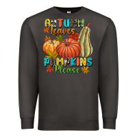 Smoke Autumn leaves pumpkins please Premium Sweatshirt - NancyCooperArtShop