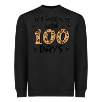 Black its been a wild 100 days Heavyweight Sweatshirt - MaliasSmallBusiness