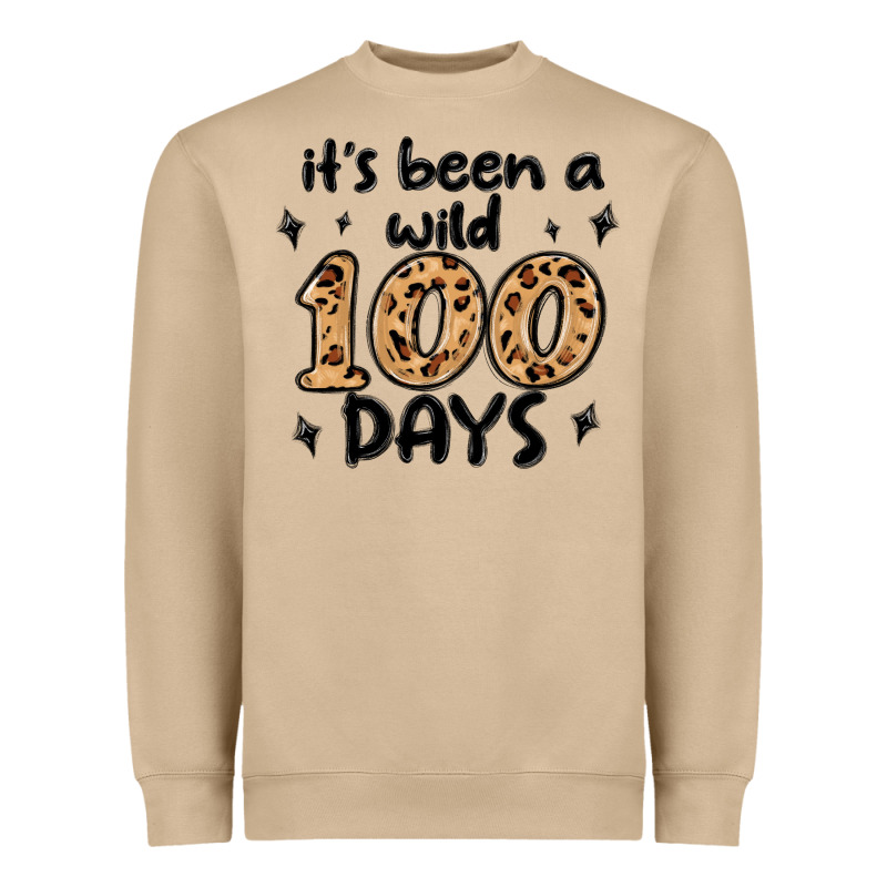 Its Been A Wild 100 Days Heavyweight Sweatshirt by MaliasSmallBusiness | Teevron