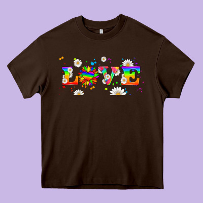 Lgbtq Love Libbey Glass Heavy Core Tee Designed By Hra Design Shop