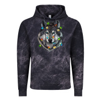 Cloud Black Christmas with wolf Vintage Hoodie - RanaPortraitStore
