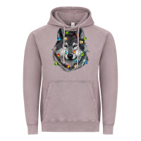 Vintage Zinc Christmas with wolf Vintage Hoodie - RanaPortraitStore