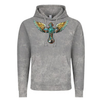 Cloud Rock western cross wings Vintage Hoodie - BarkalooDesign