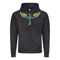 Vintage Black western cross wings Vintage Hoodie - BarkalooDesign