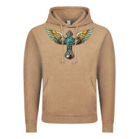 Vintage Coffee western cross wings Vintage Hoodie - BarkalooDesign