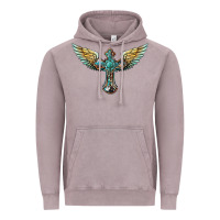 Western Cross Wings Vintage Hoodie | Teevron