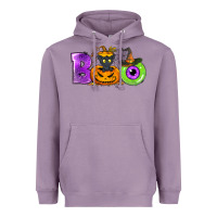 Lavender Boo Halloween Heavyweight Hoodie - NancyCooperArtShop