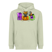 Matcha Boo Halloween Heavyweight Hoodie - NancyCooperArtShop