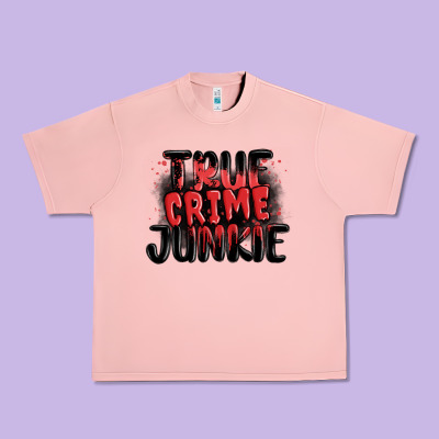 True Crime Junkie Urban Heavy Tee Designed By Maliassmallbusiness