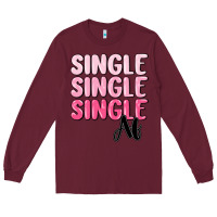 Burgundy single af Long Sleeve Tee - MaliasSmallBusiness
