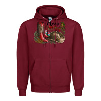 Burgundy Merry Christmas Zipper Hoodie - SublimationCraftShop