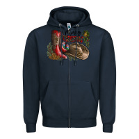 Navy Merry Christmas Zipper Hoodie - SublimationCraftShop