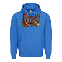 True Royal Merry Christmas Zipper Hoodie - SublimationCraftShop