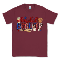 Burgundy baseball brother Classic Tee - MaliasSmallBusiness