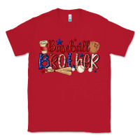Red baseball brother Classic Tee - MaliasSmallBusiness