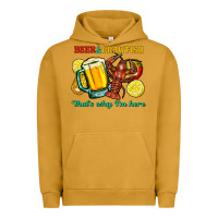 Pigment Peanut Butter Beer&crawfish that's why i'm here Urban Hoodie - FaDigitalArtStudio