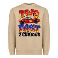 Mushroom two fast two curious boys birthday racing car Heavyweight Sweatshirt - MaliasSmallBusiness