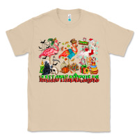 Mushroom happy hallothanksmas flamingo Classic Tee - CowhideDigitalArt