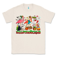 Natural happy hallothanksmas flamingo Classic Tee - CowhideDigitalArt